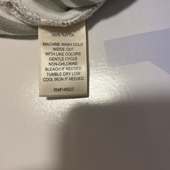 Alexander Jordan Green & White Striped Blouse - Picture 14 of 14